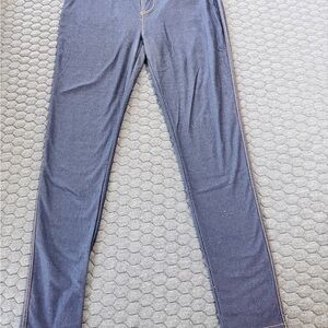 Blue denim colored leggings